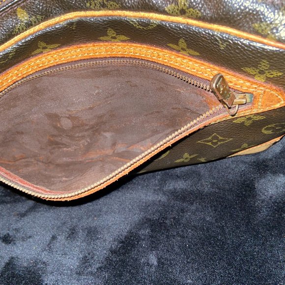 💯% LOUIS VUITTON Monogram Brown vintage Clutch bag - Picture 9 of 16